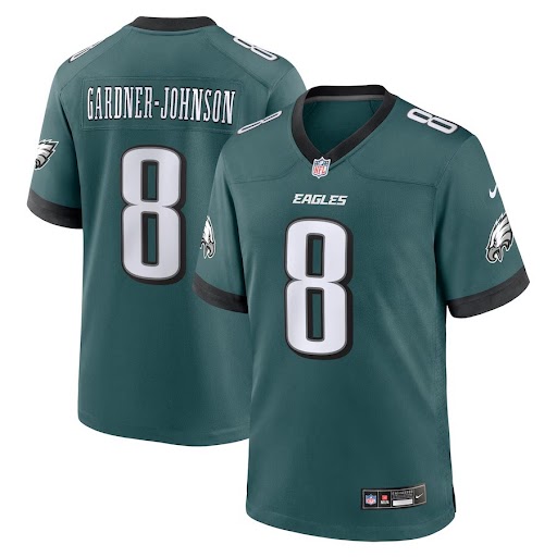 Men Nike Philadelphia Eagles #8 Gardner Johnson Midnight Green   Game 2024 NFL Jersey->indianapolis colts->NFL Jersey